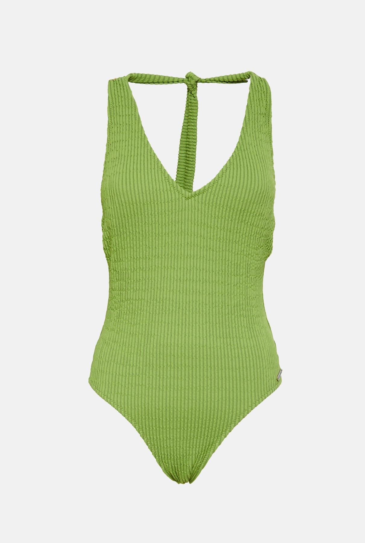Traje de baño halter Caqui