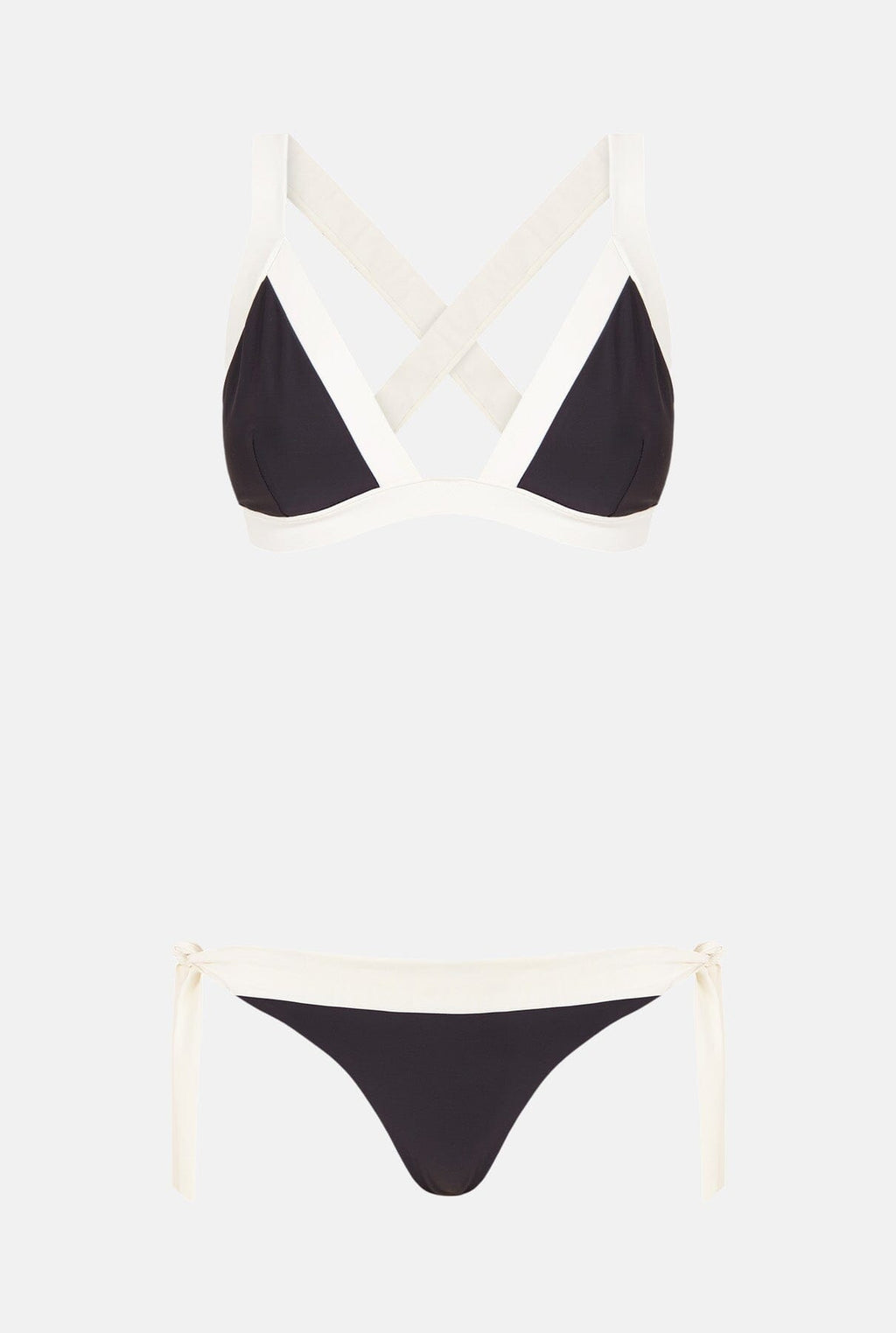 BIKINI TOP TRIANGLE ISLA GRIS