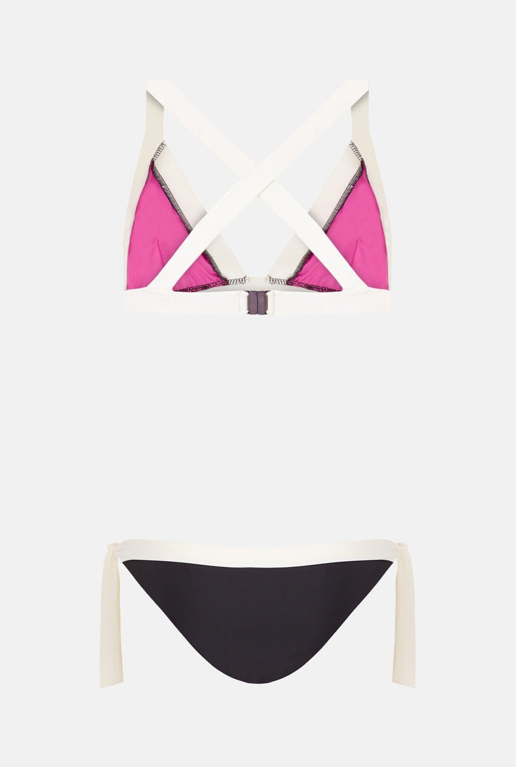 BIKINI TOP TRIANGLE ISLA GRIS