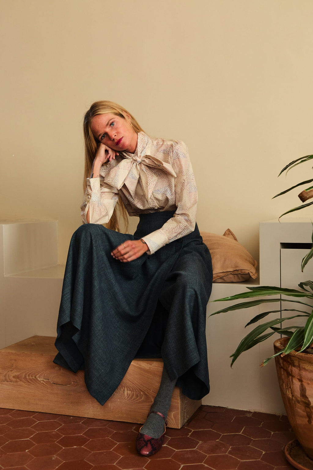 Blusa Pureza Lazo Estampada