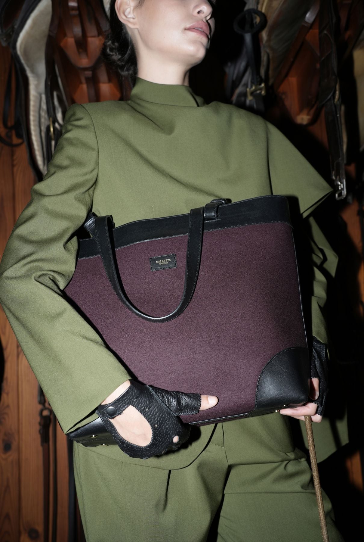 Bolso Break paño burdeos