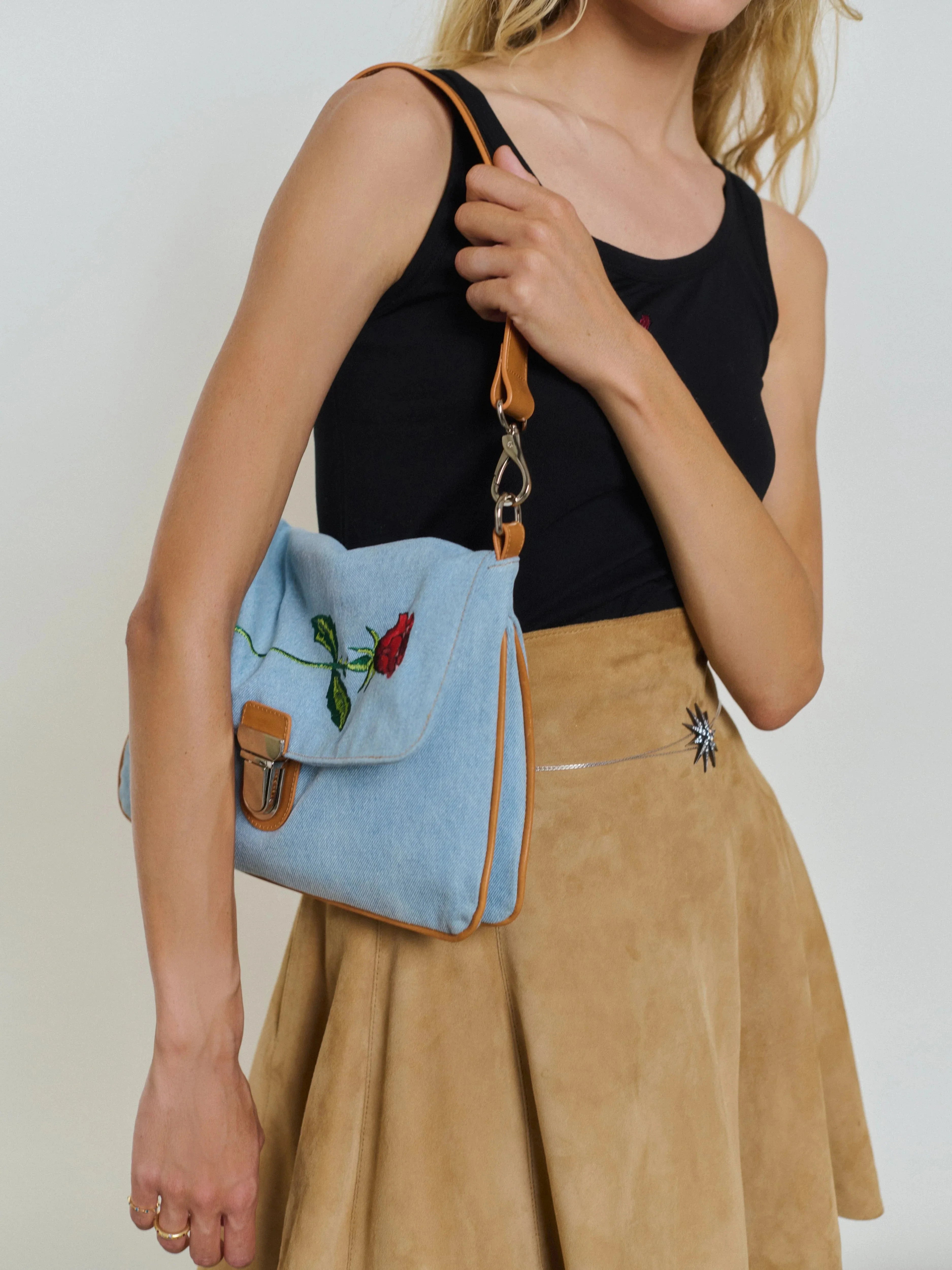 Bolso Vaquero de la rosa
