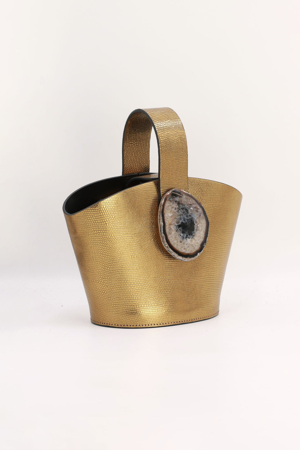 Bolso Zoe Grabado Dorado Ágata Natural