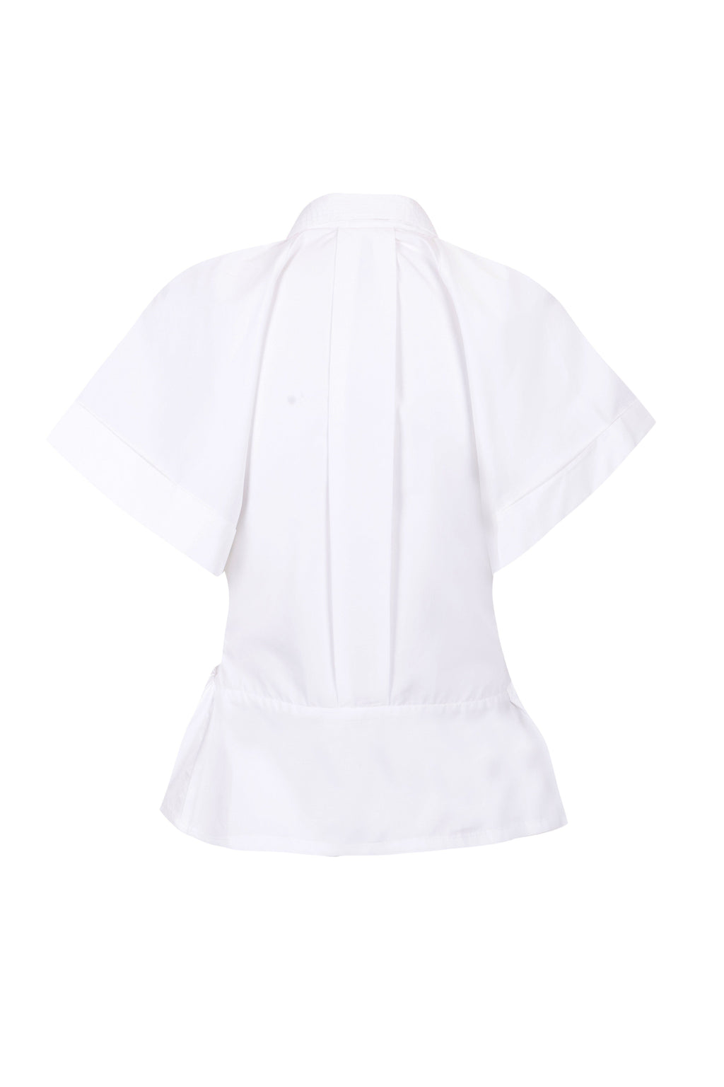 Bow Structured White Shirt