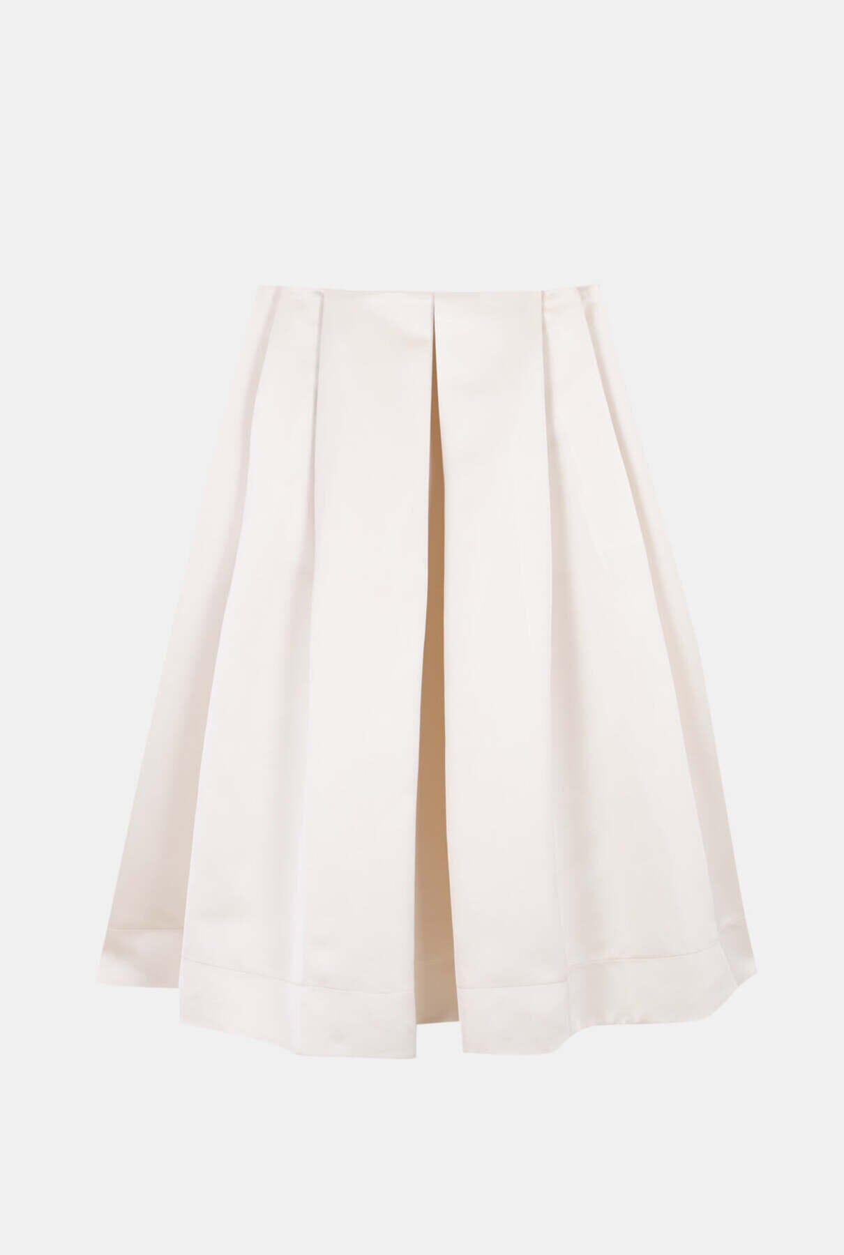 Box pleated skirt