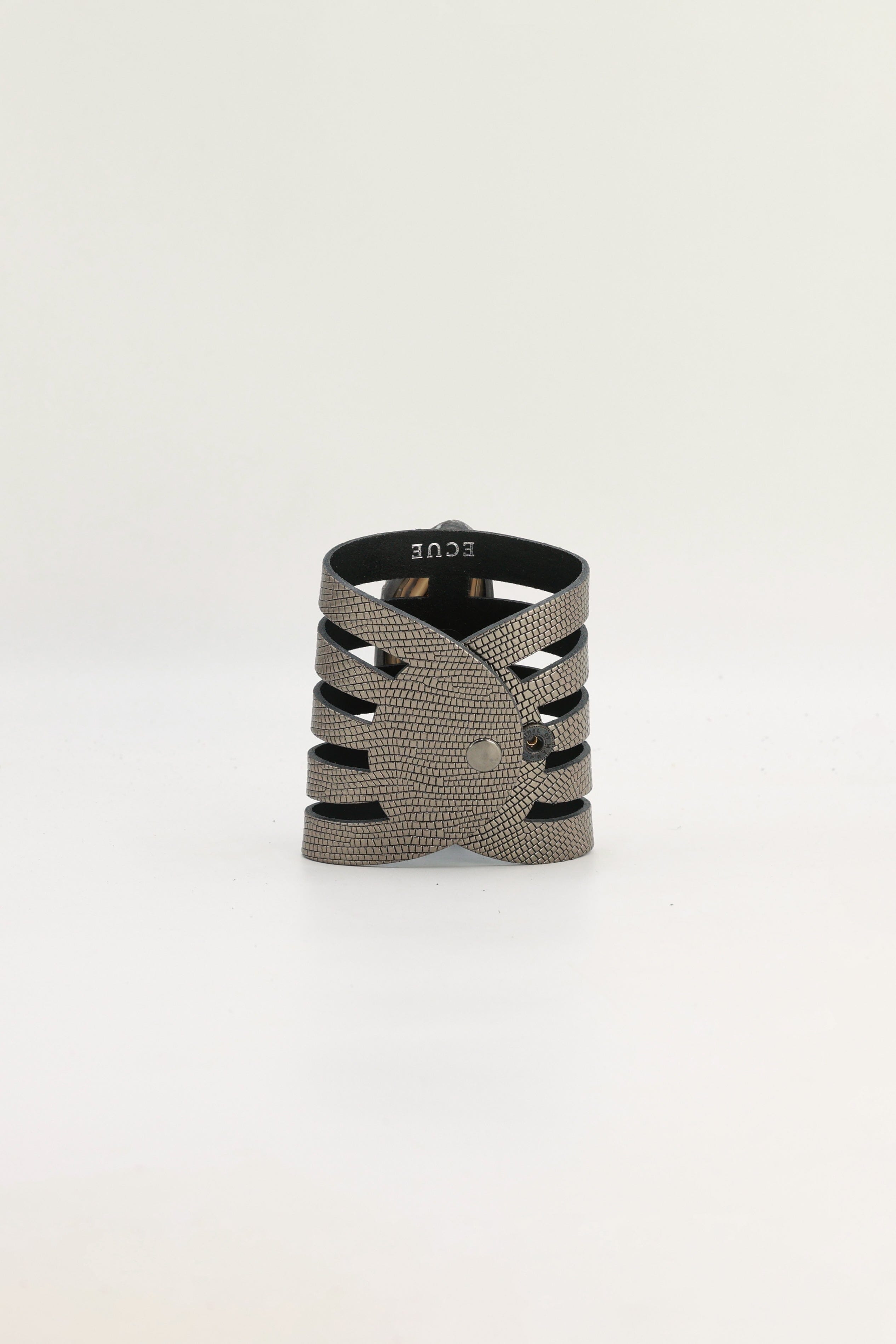 Brazalete Sol Plomo Ágata Verde