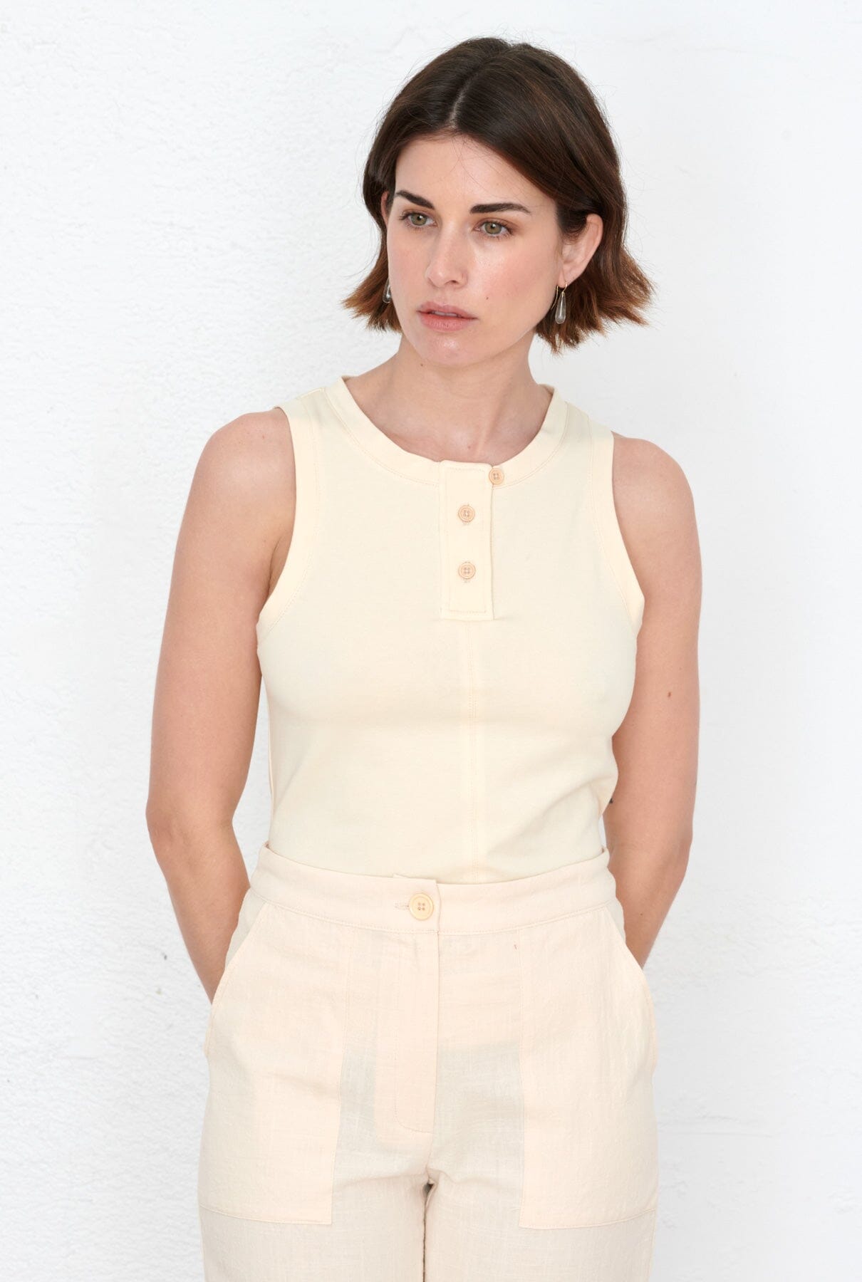 Camiseta Cristina crudo