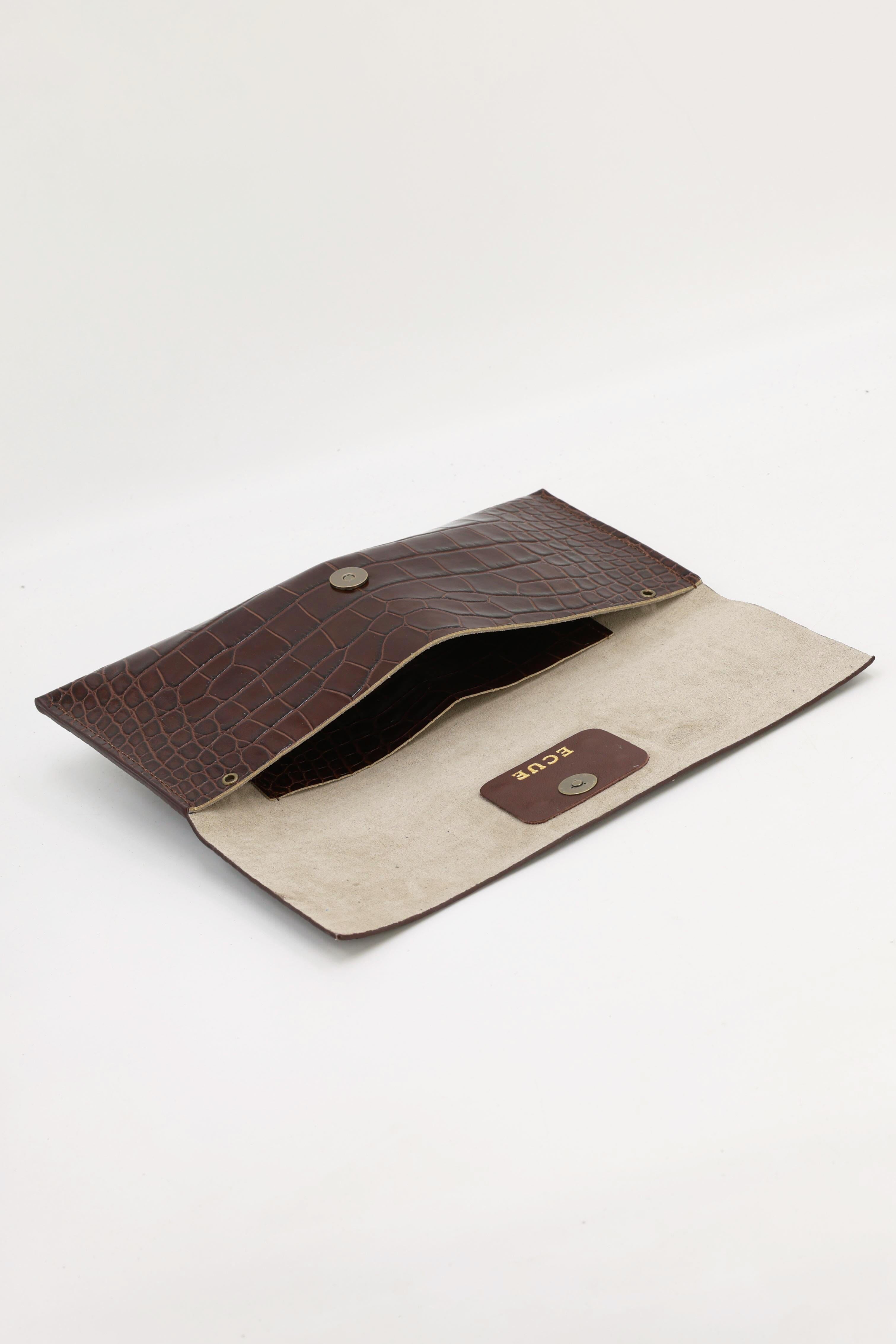 Cartera Maxi Premium Coco Marrón Ágata Verde