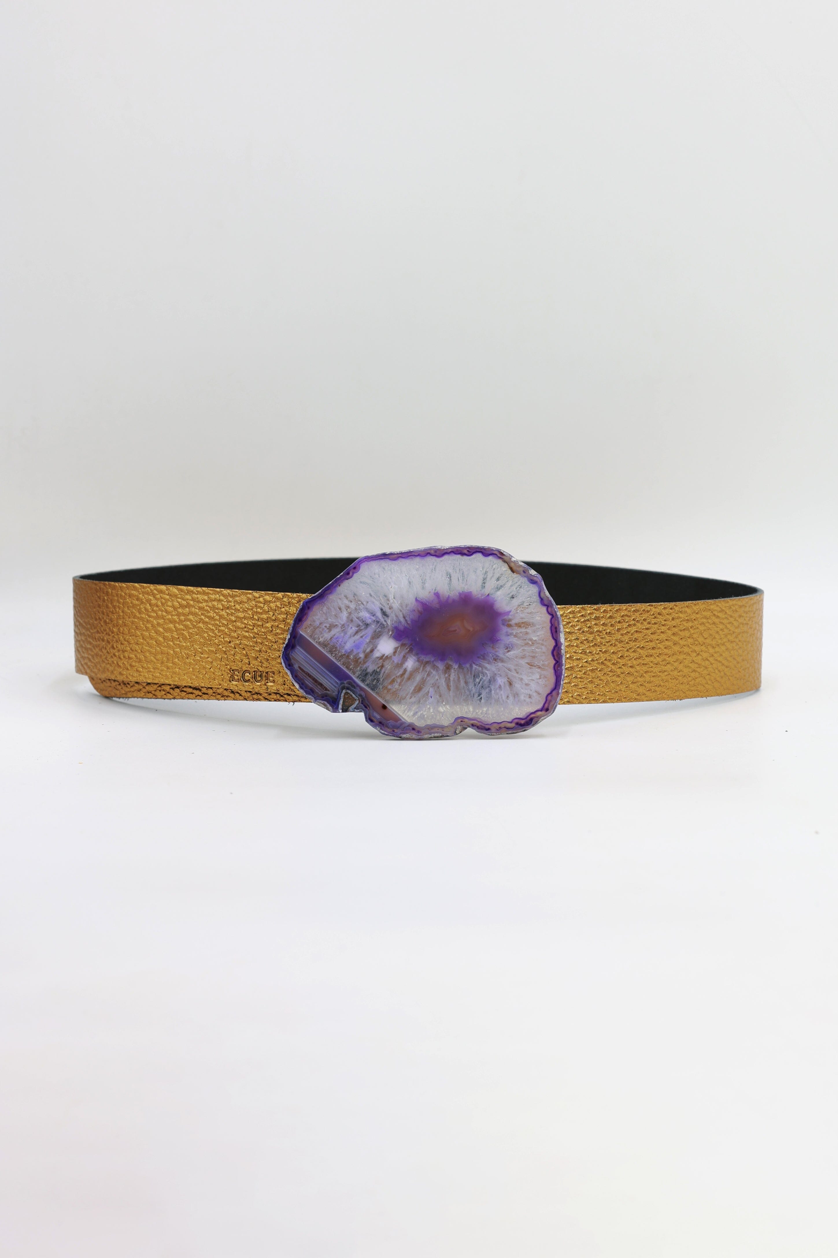 Cinturón Jeans Dorado - Ágata Morada