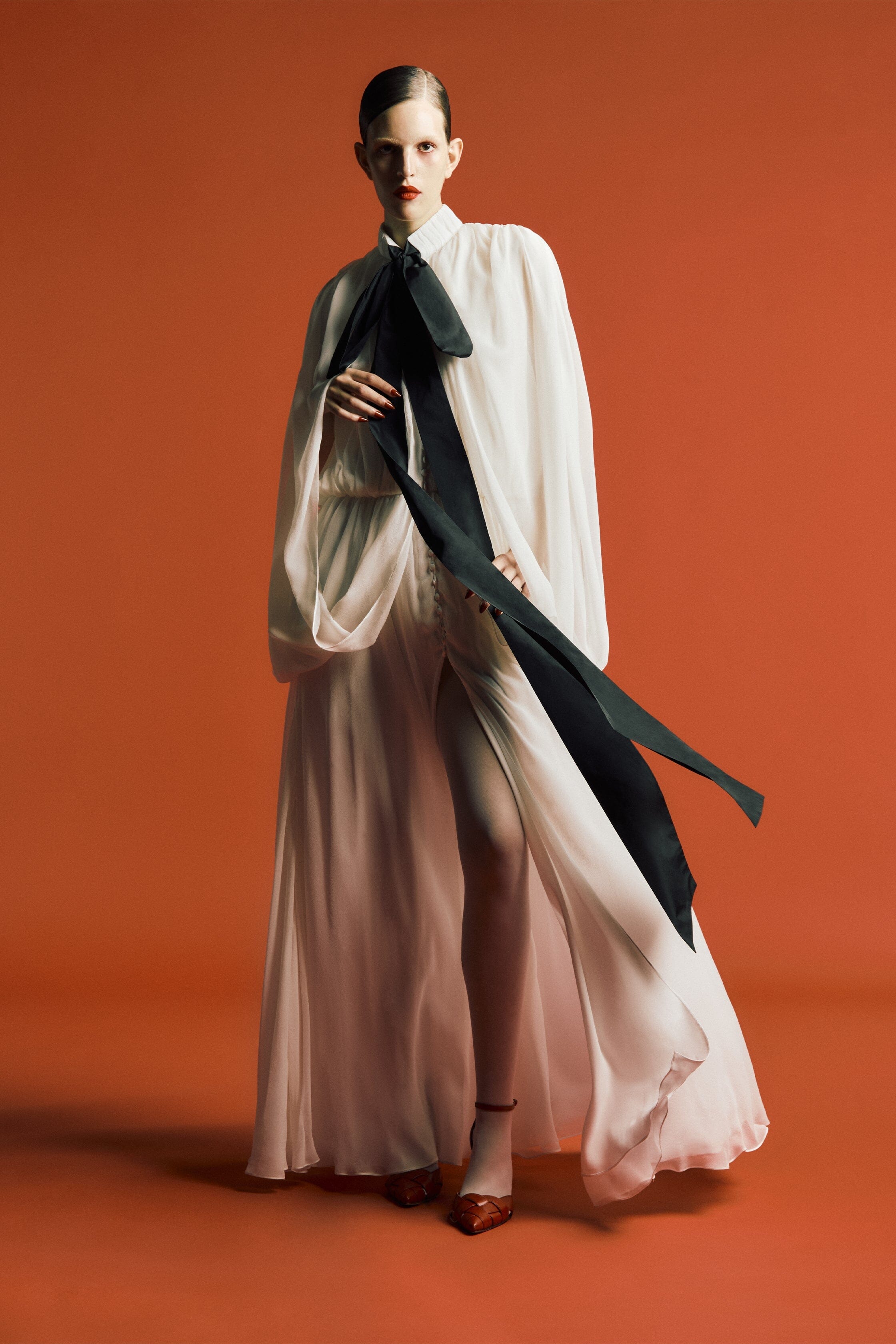 Cocoon Chiffon Gown