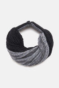 Collar de Lana Bicolor negro y gris