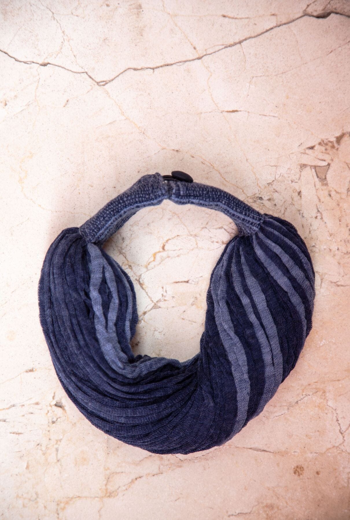 COLLAR LANA BICOLOR AZUL VAQUERO/ MARINO