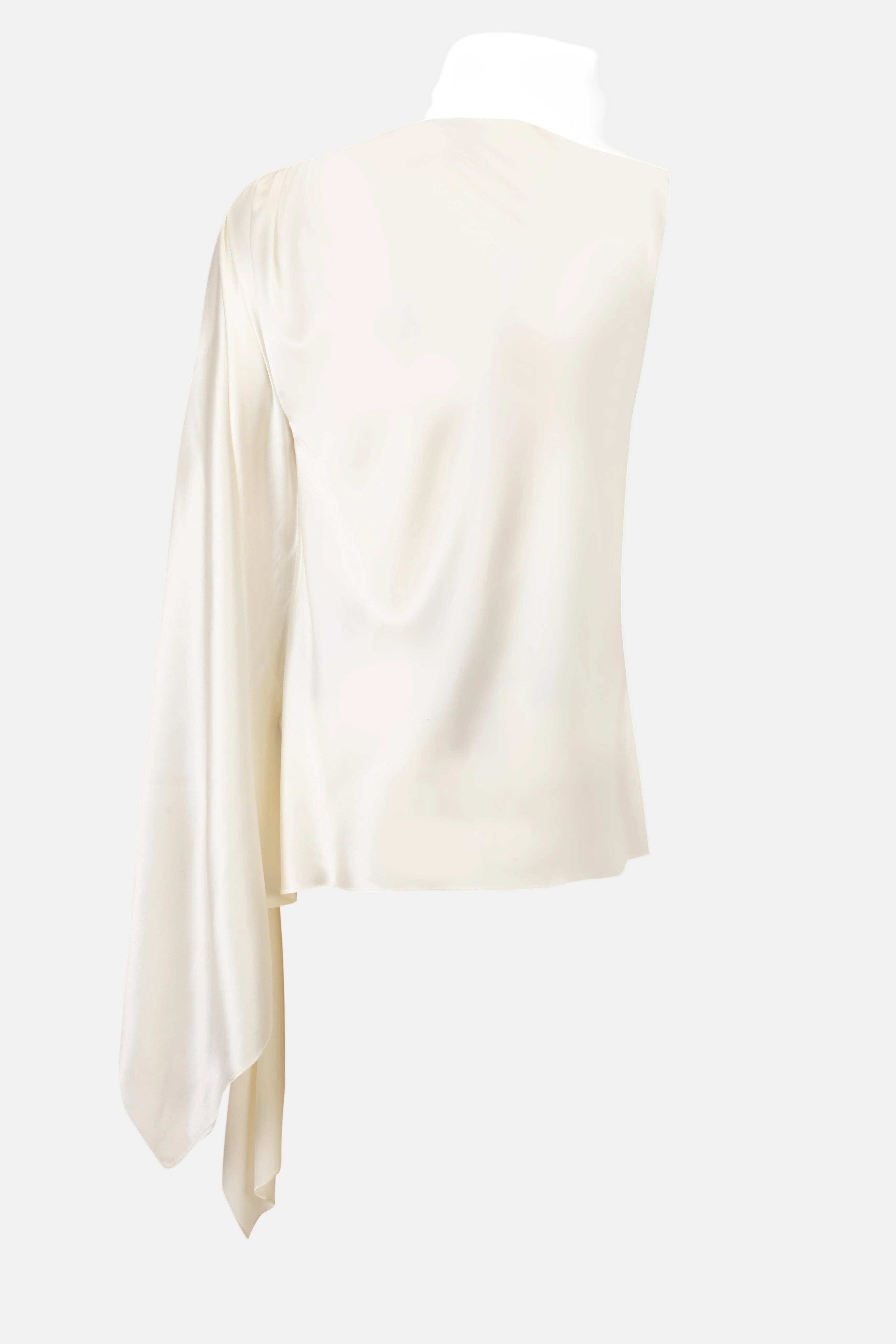 Draped White Top