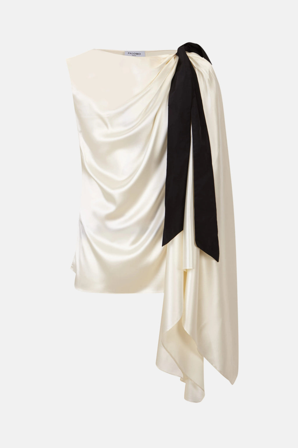Draped White Top