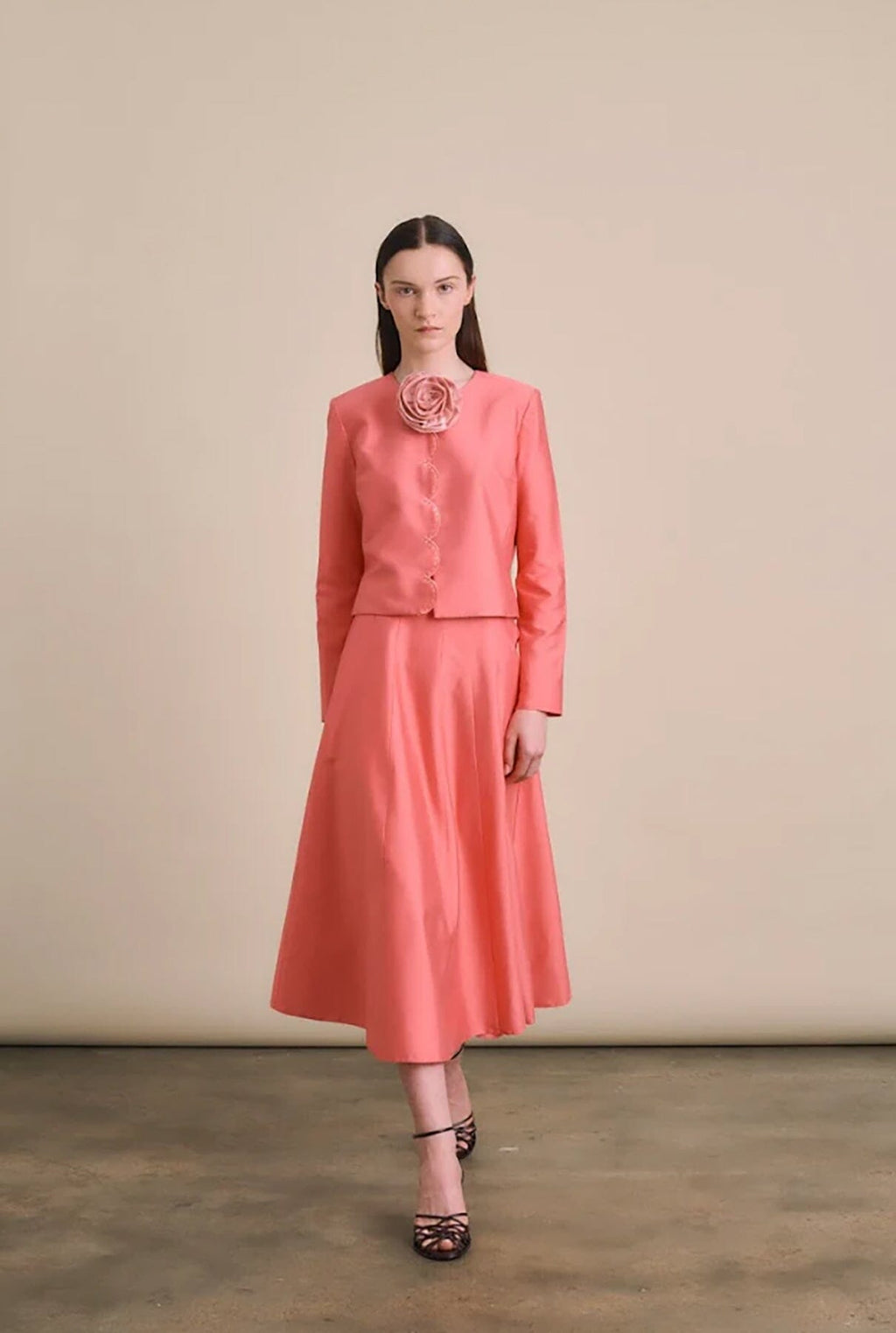 FALDA MIDI CORAL