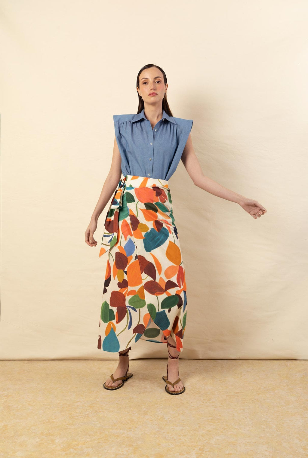 Falda Pareo tropical