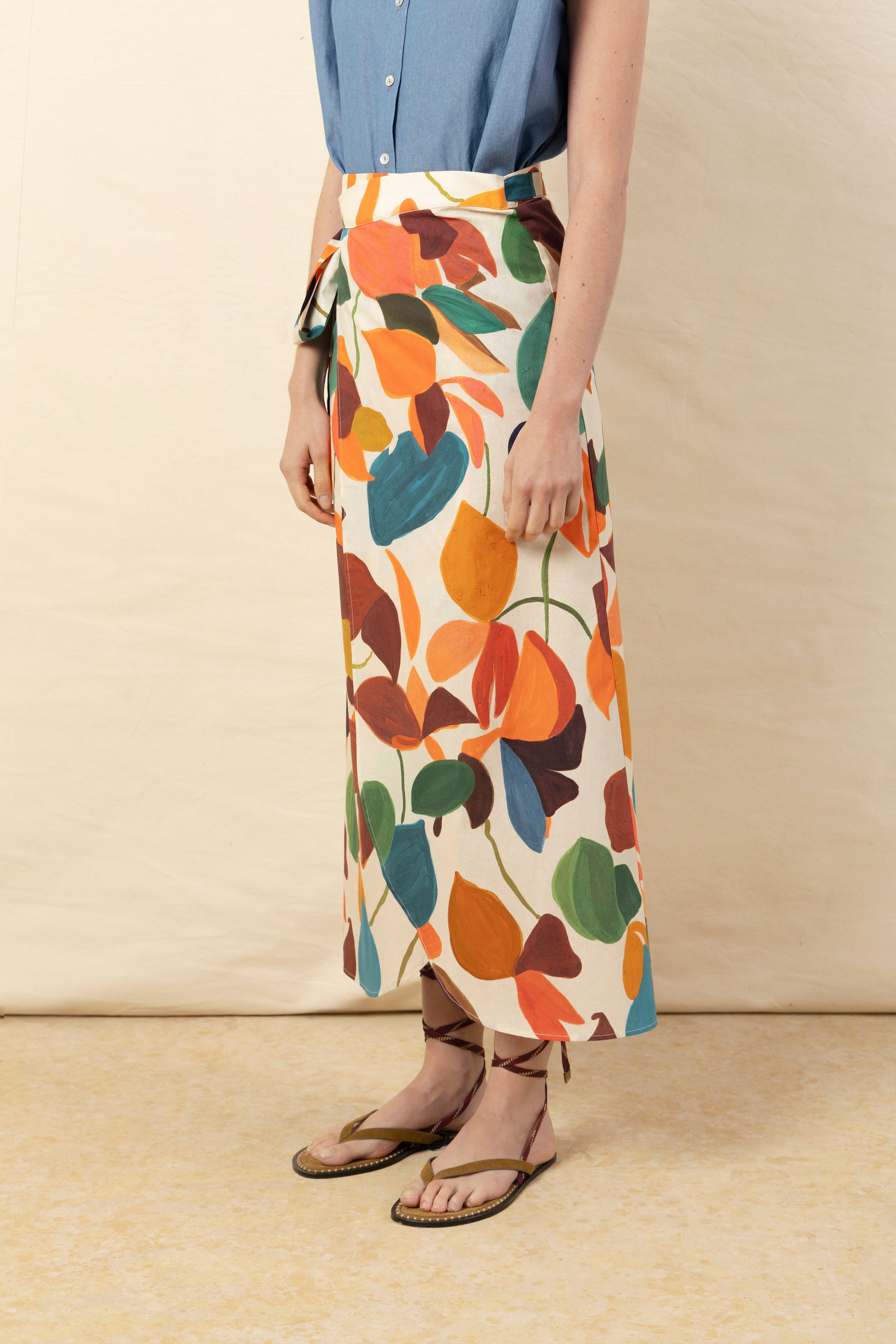 Falda Pareo tropical