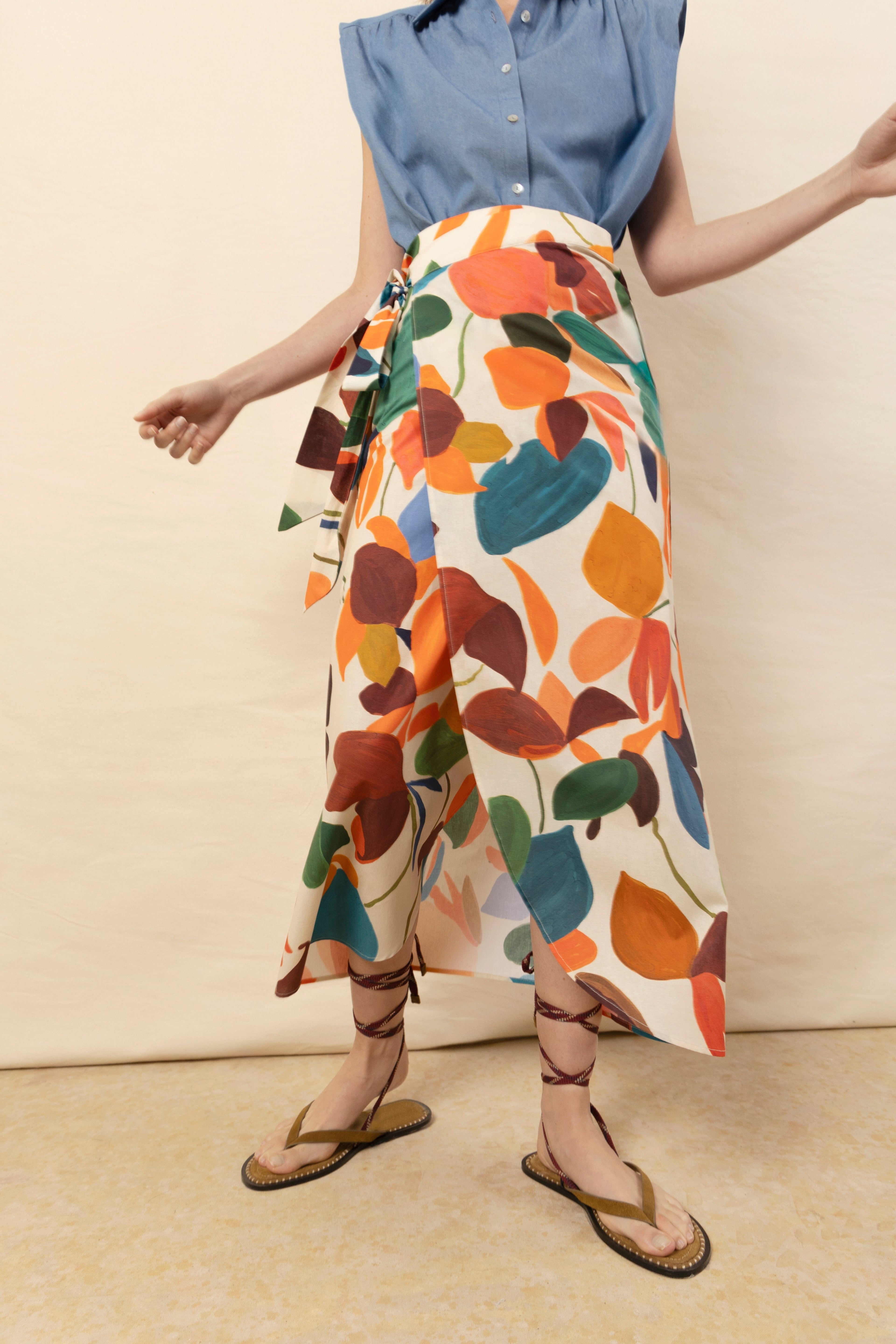 Falda Pareo tropical