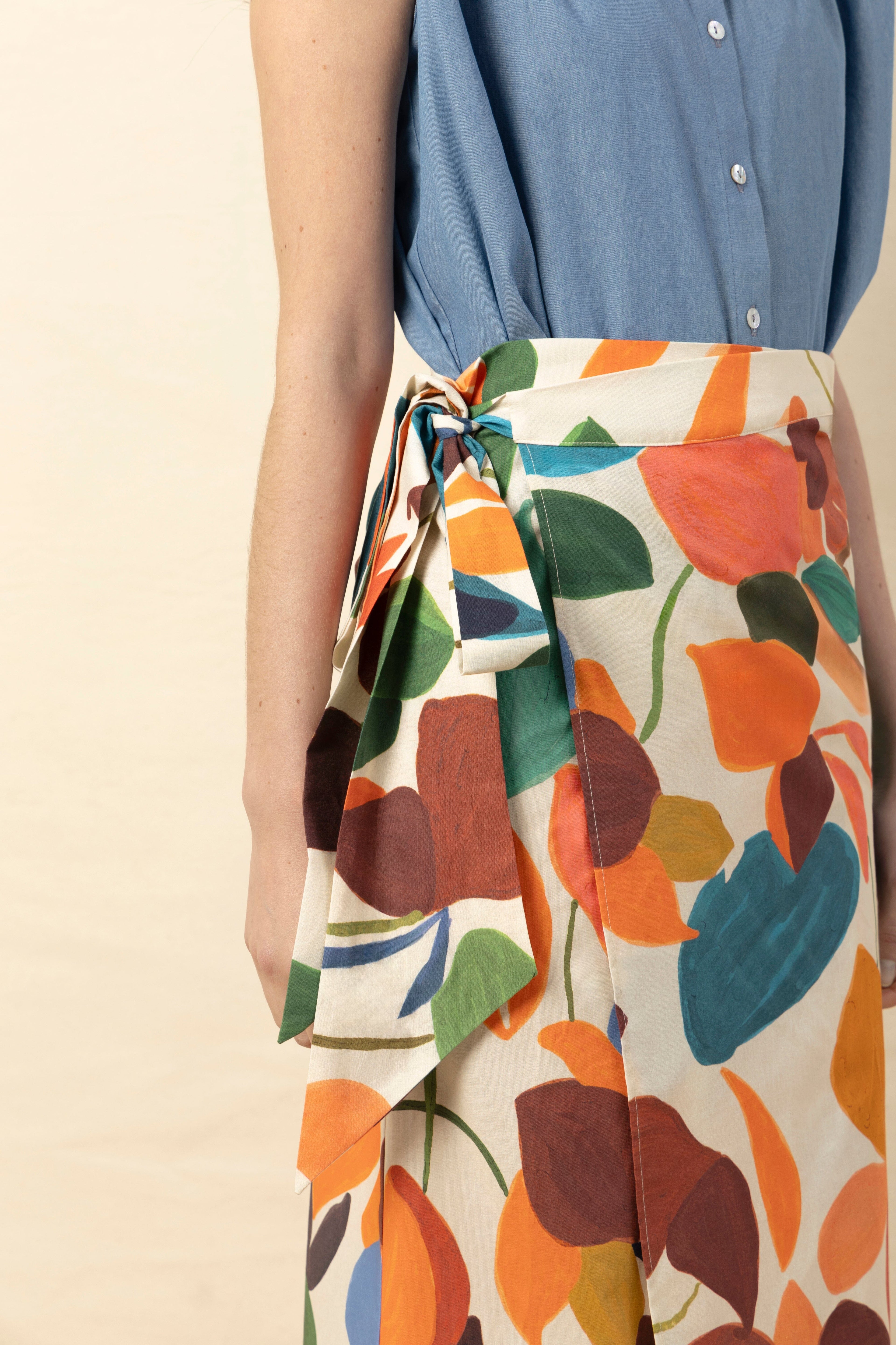 Falda Pareo tropical