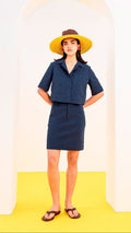 FALDA VAQUERA ALBA AZUL