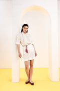 FALDA VAQUERA ALBA BLANCO