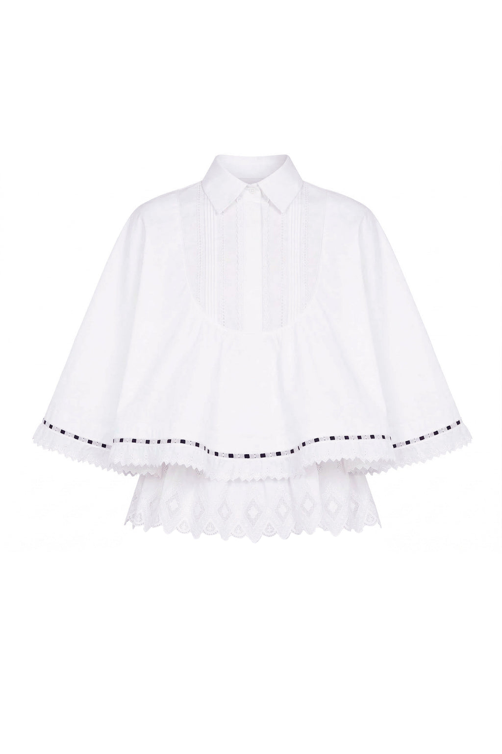 Flounce White Shirt