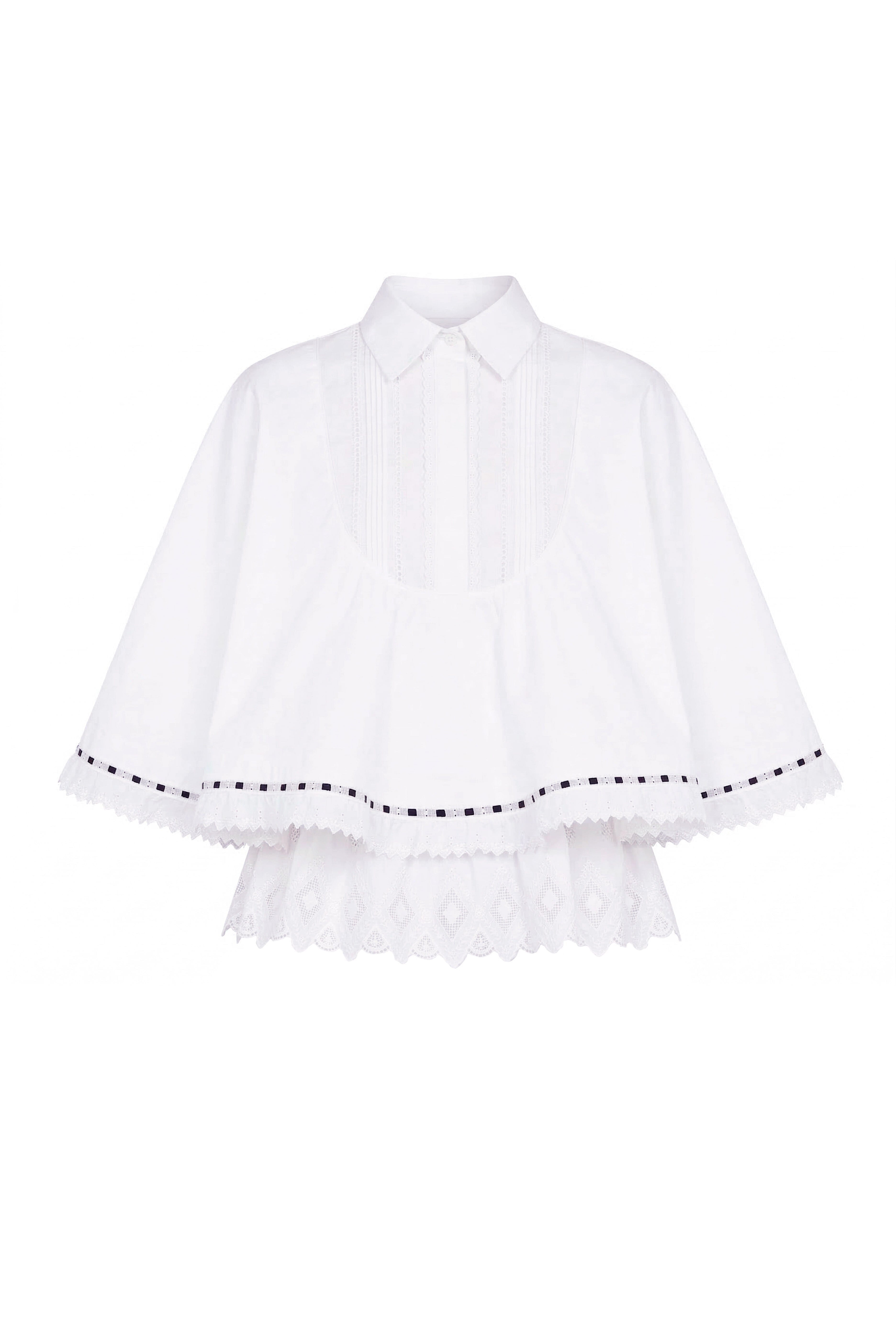 Flounce White Shirt