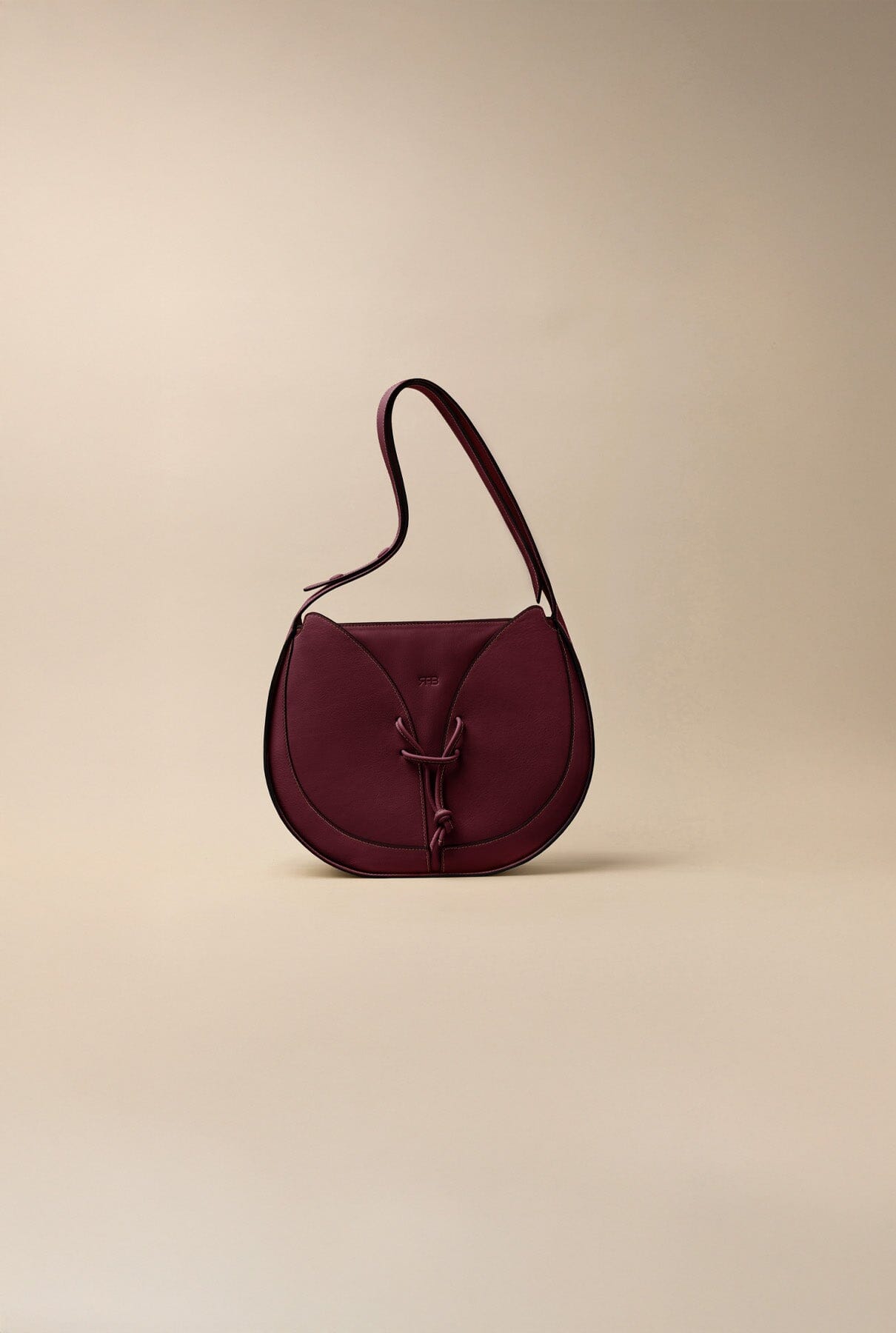Garra Burgundy Leather Tote Bag