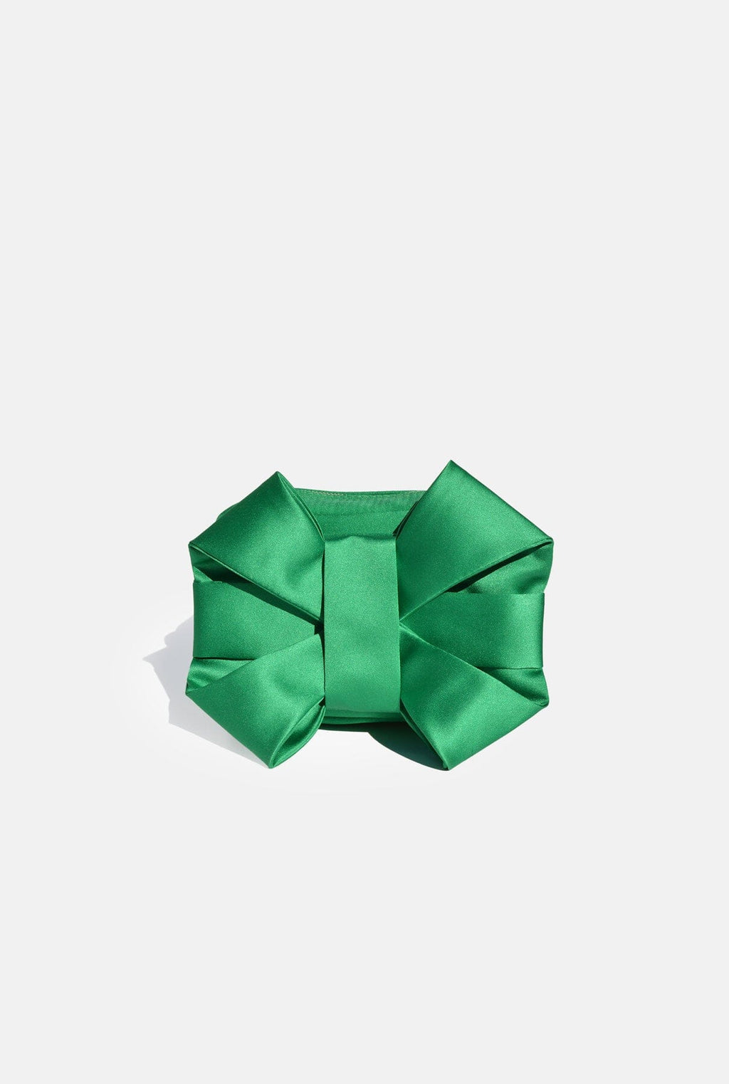 Green Satin Pulseta with Bow