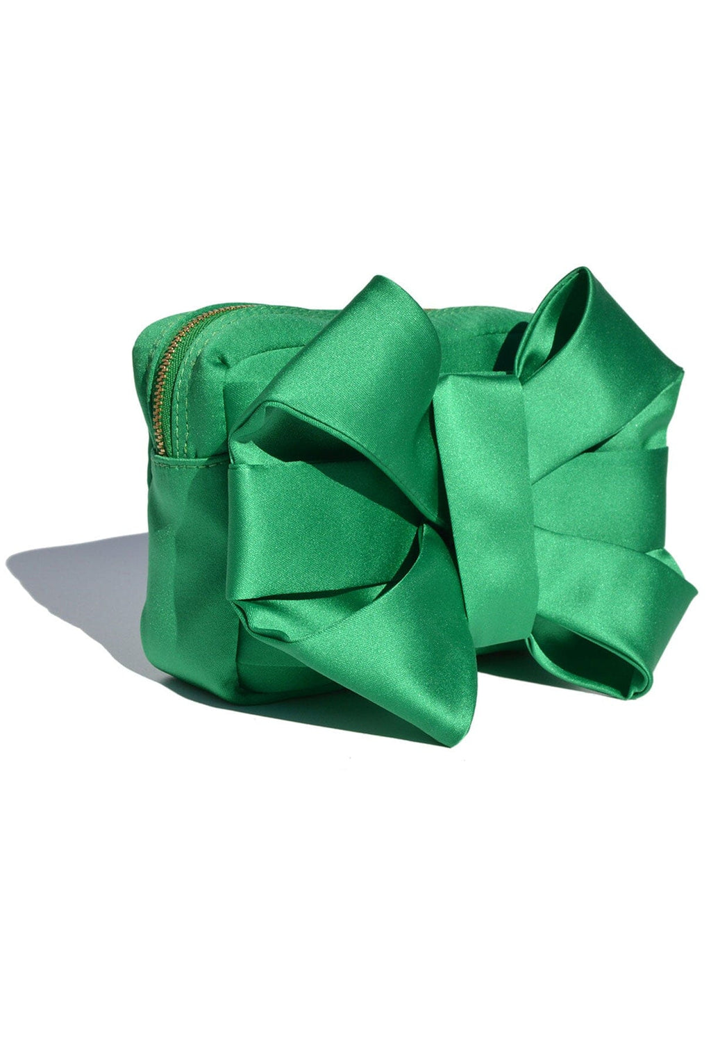 Green Satin Pulseta with Bow