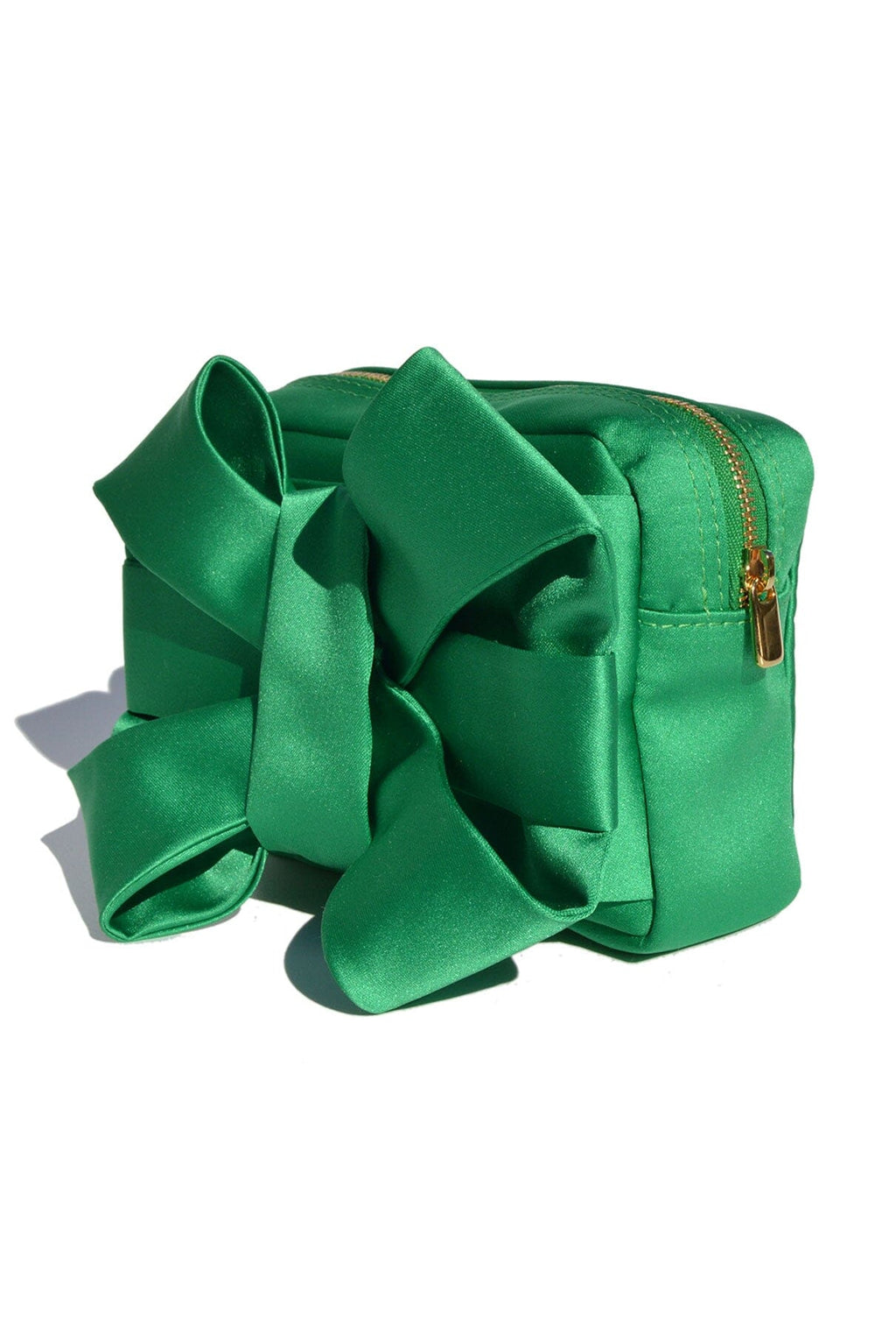 Green Satin Pulseta with Bow