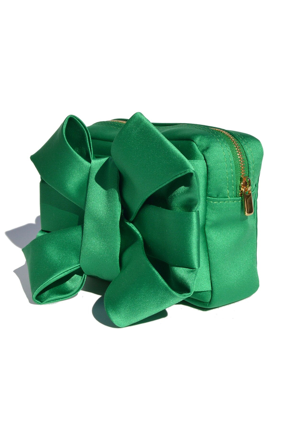 Green Satin Pulseta with Bow