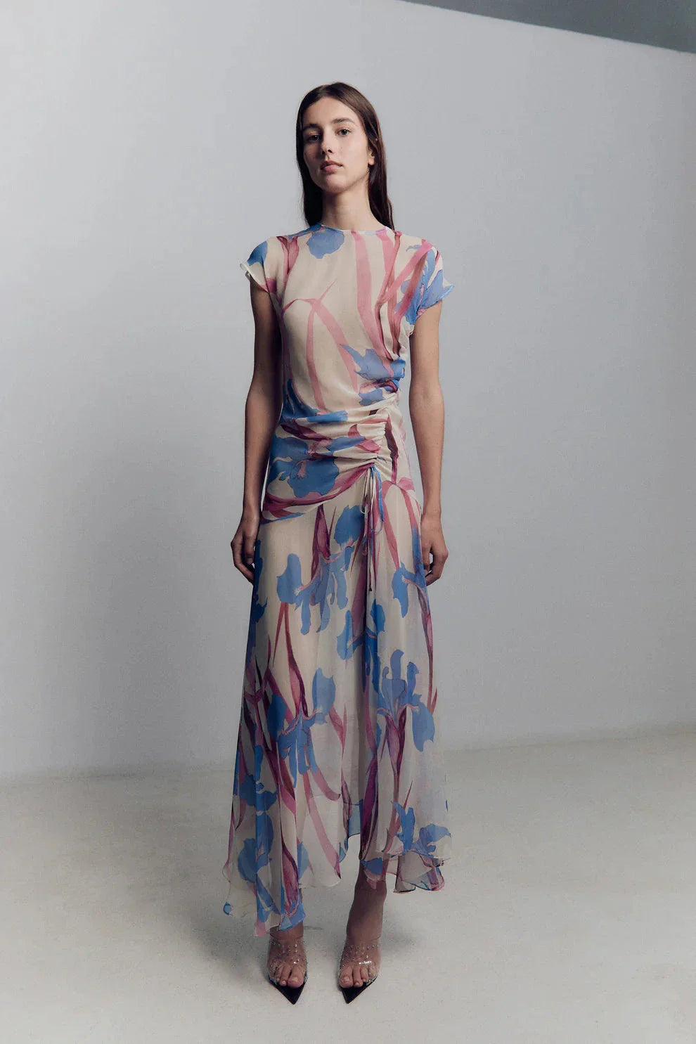 Iris Chiffon Midi Dress