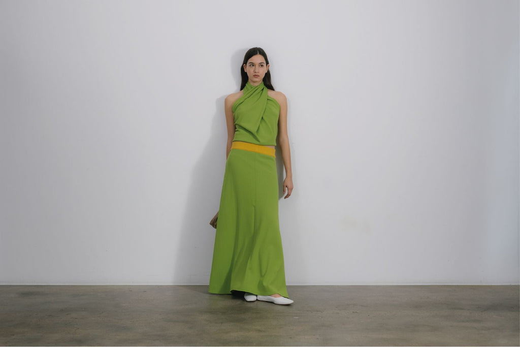 Isa Top Lime Green