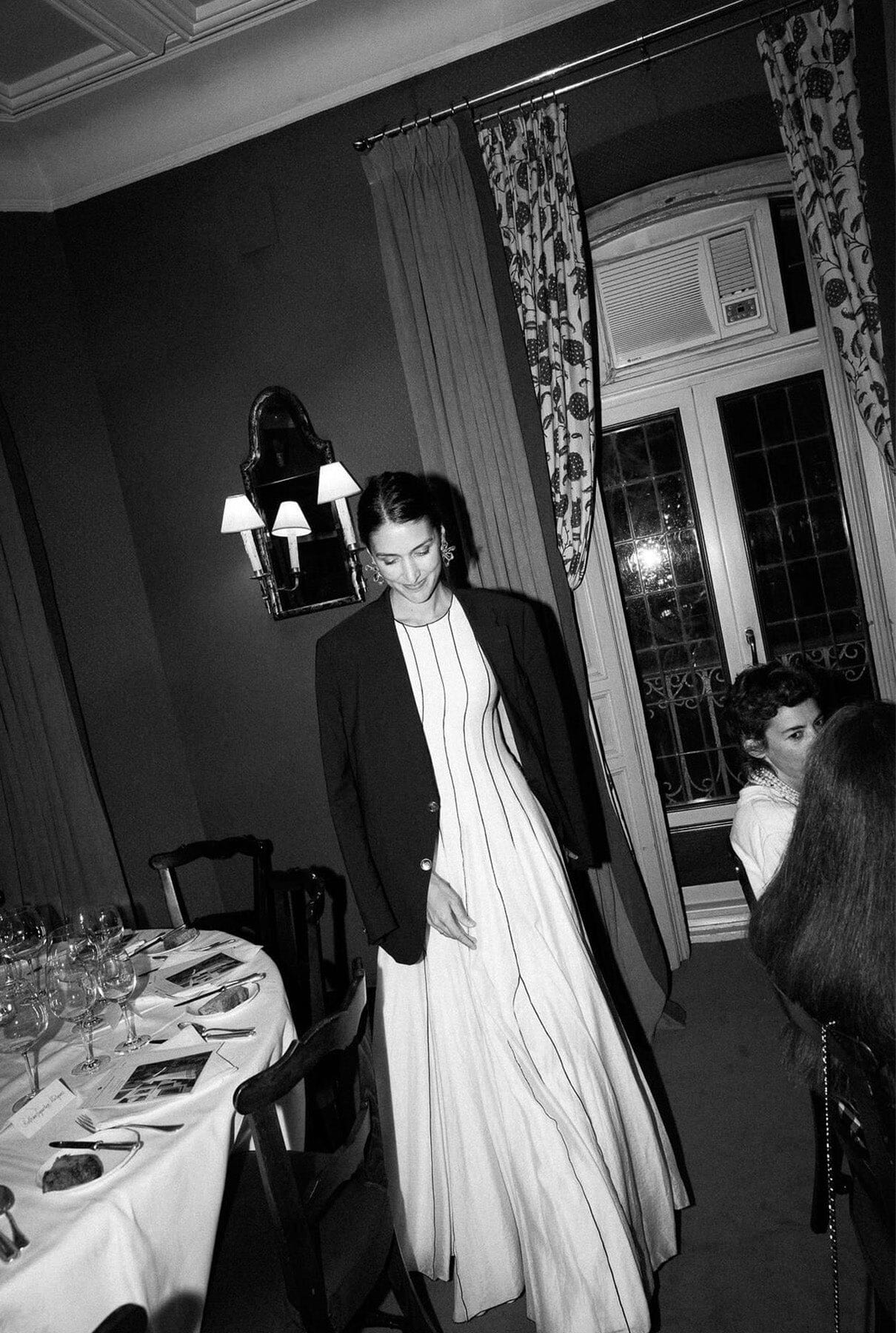 Jeneva white satin dress
