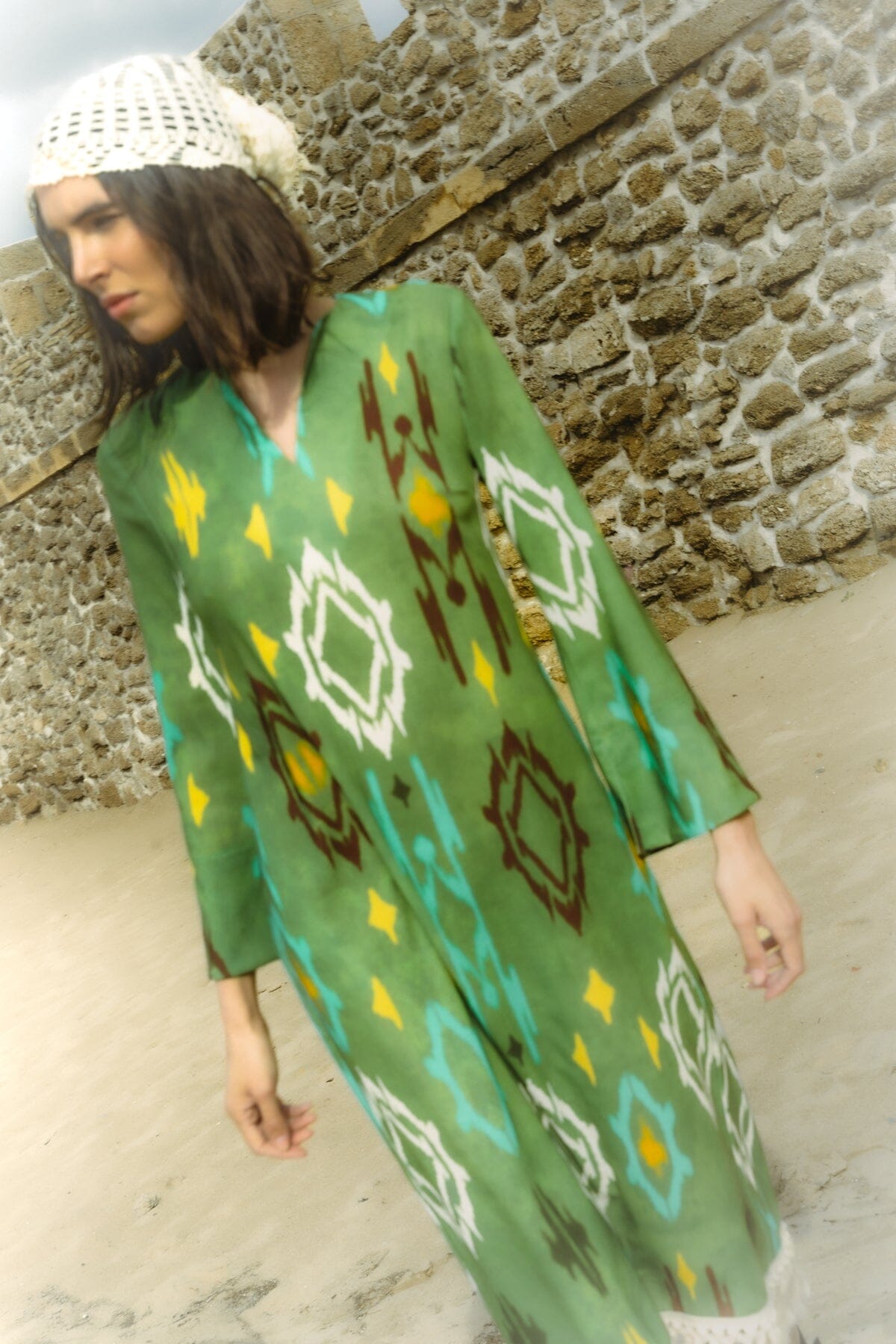 Kaftán Marcela Verde