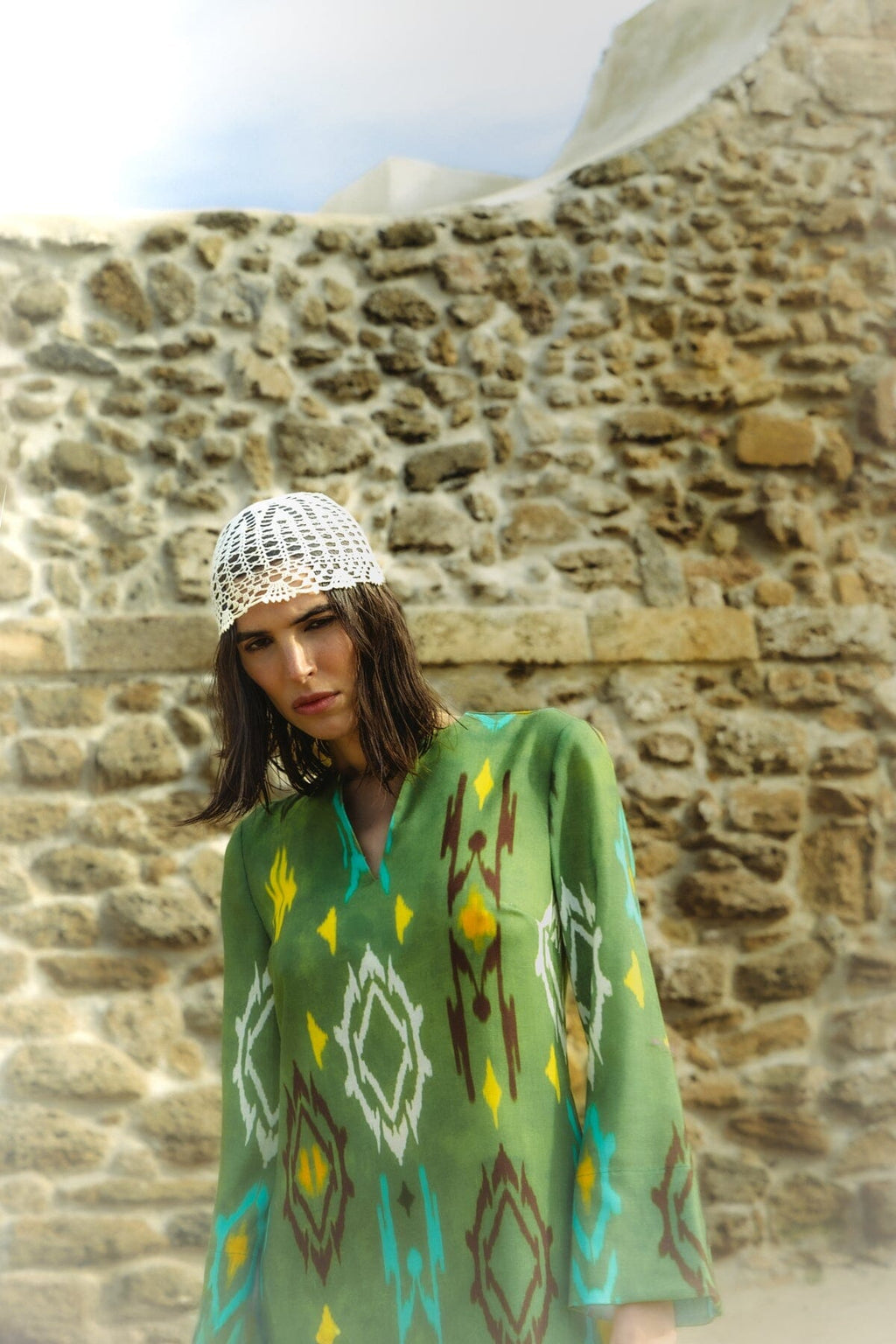 Kaftán Marcela Verde