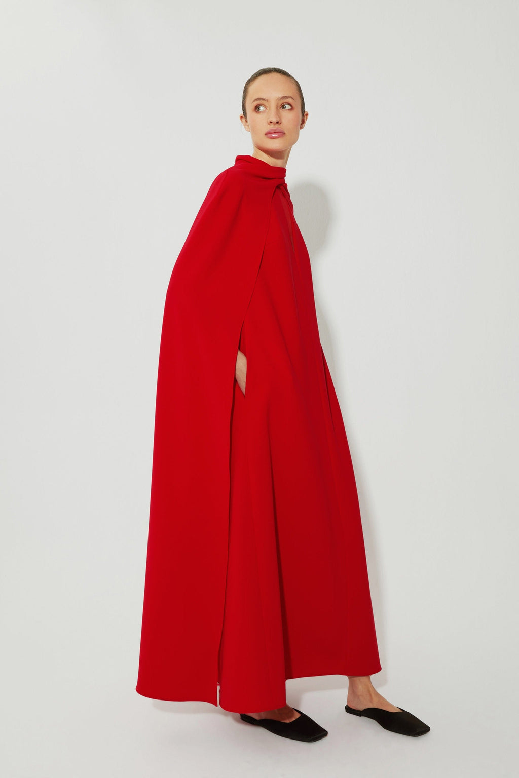Long crepe dress