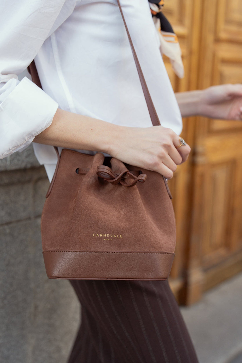 Mini Telma Cognac Suede