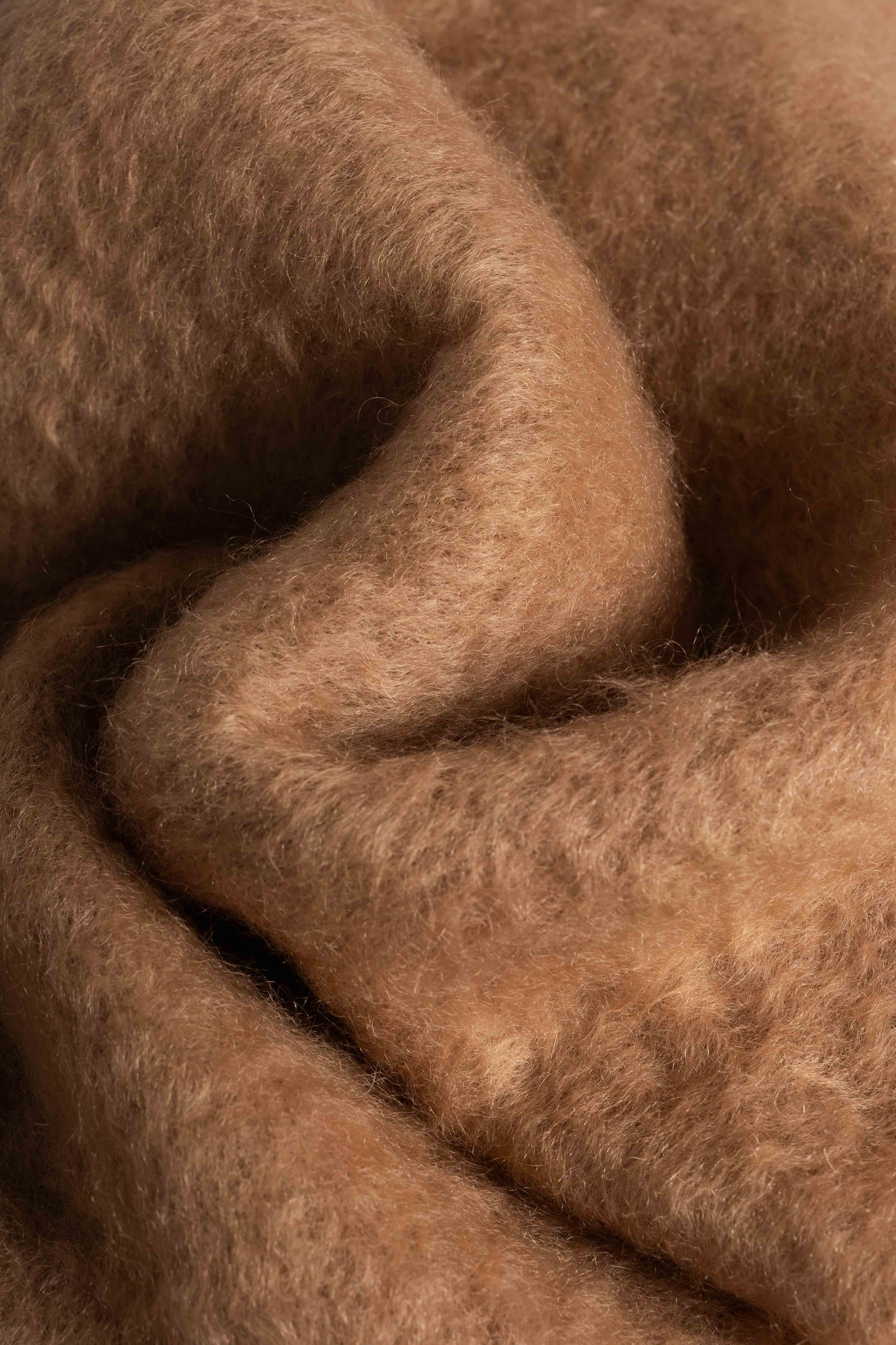Mocha Mohair Scarf