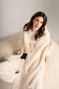 Natural Beige Mohair Shawl