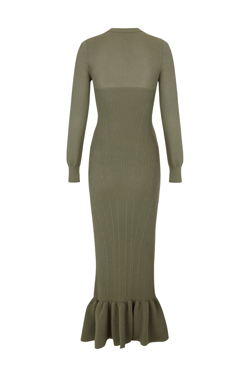 Olive Knit Longsleeve Dress