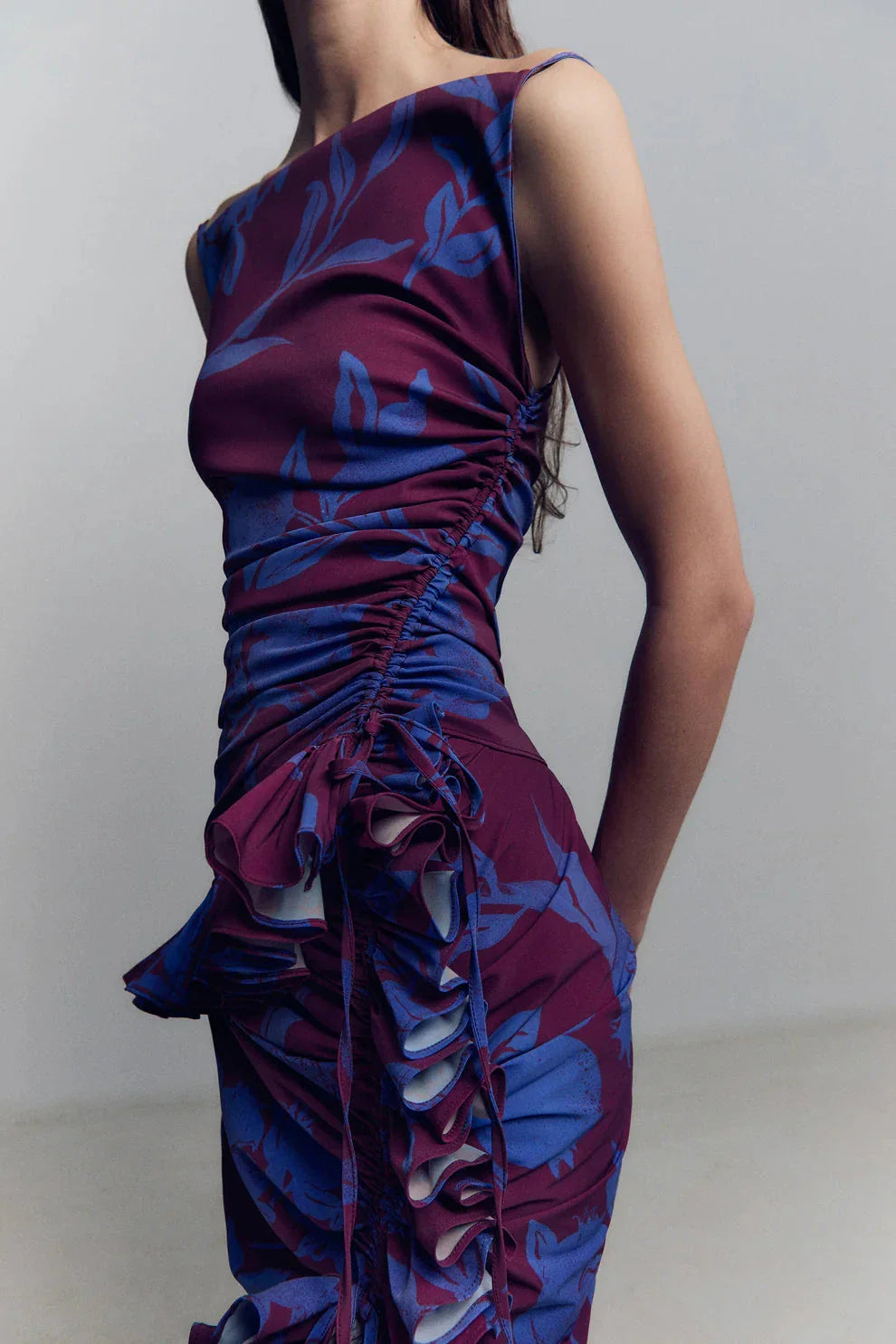 One Side Ruffle Skirt