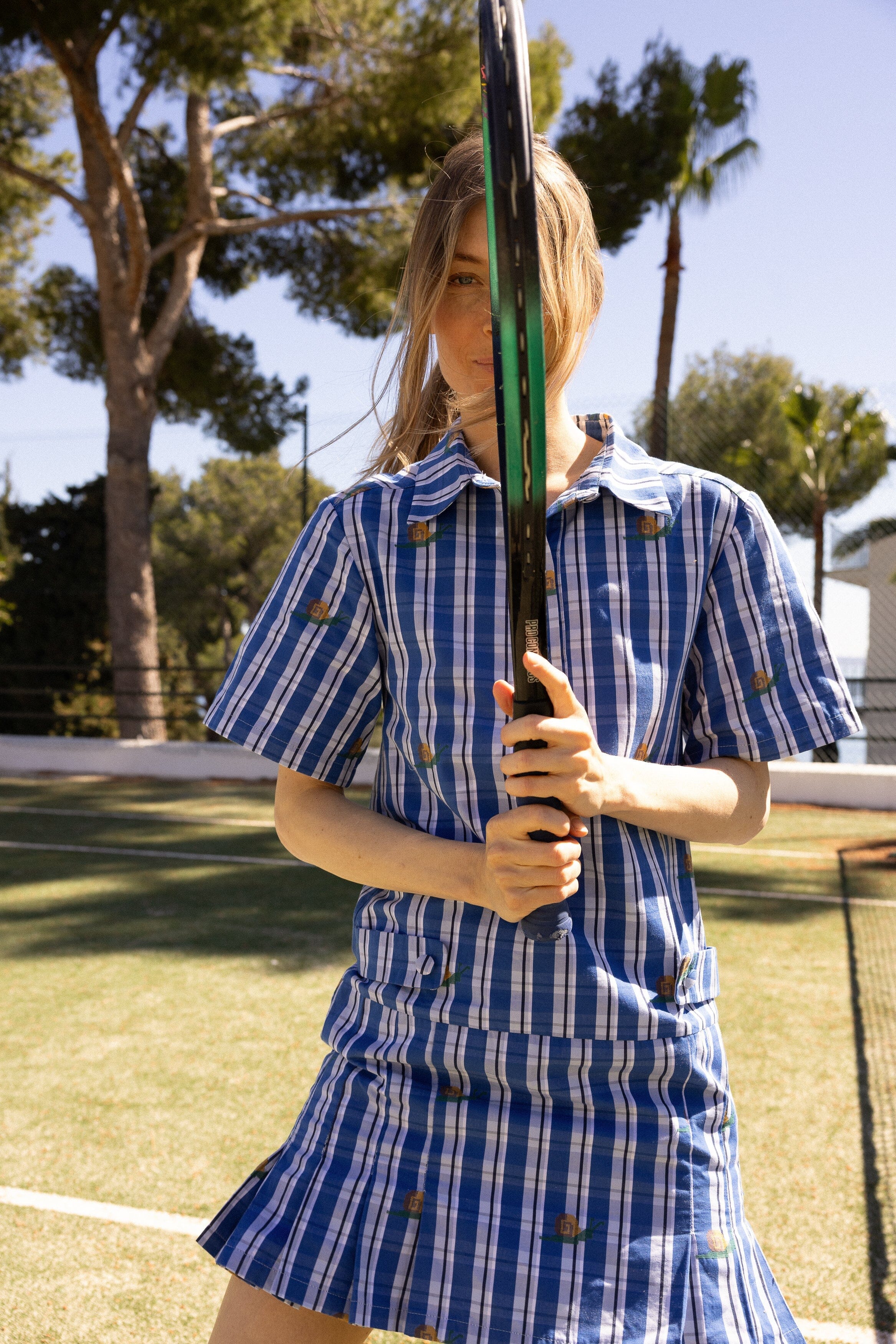 Plaid Blue Dress