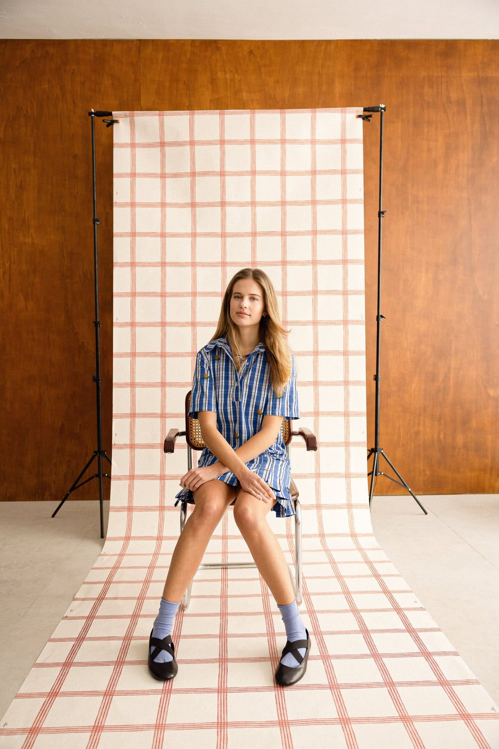Plaid Blue Dress