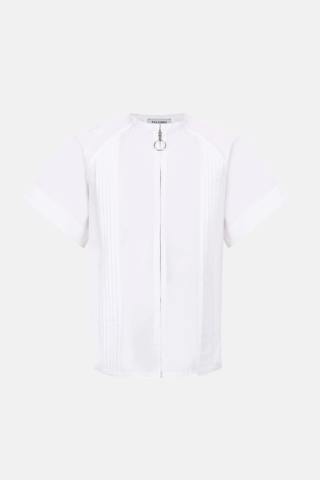 Pleated White Shirt