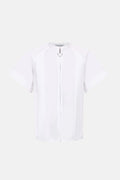 Pleated White Shirt