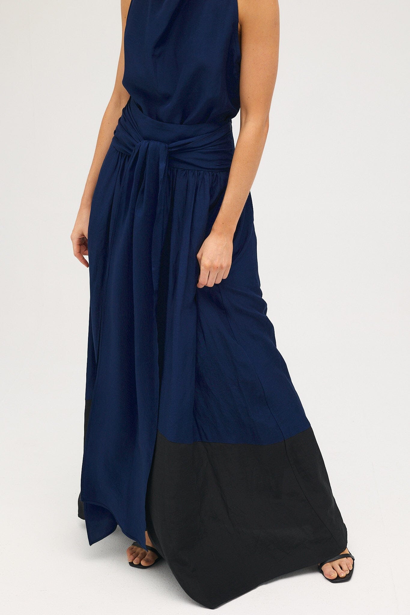 PREORDER Falda Leandra Bicolor Marino