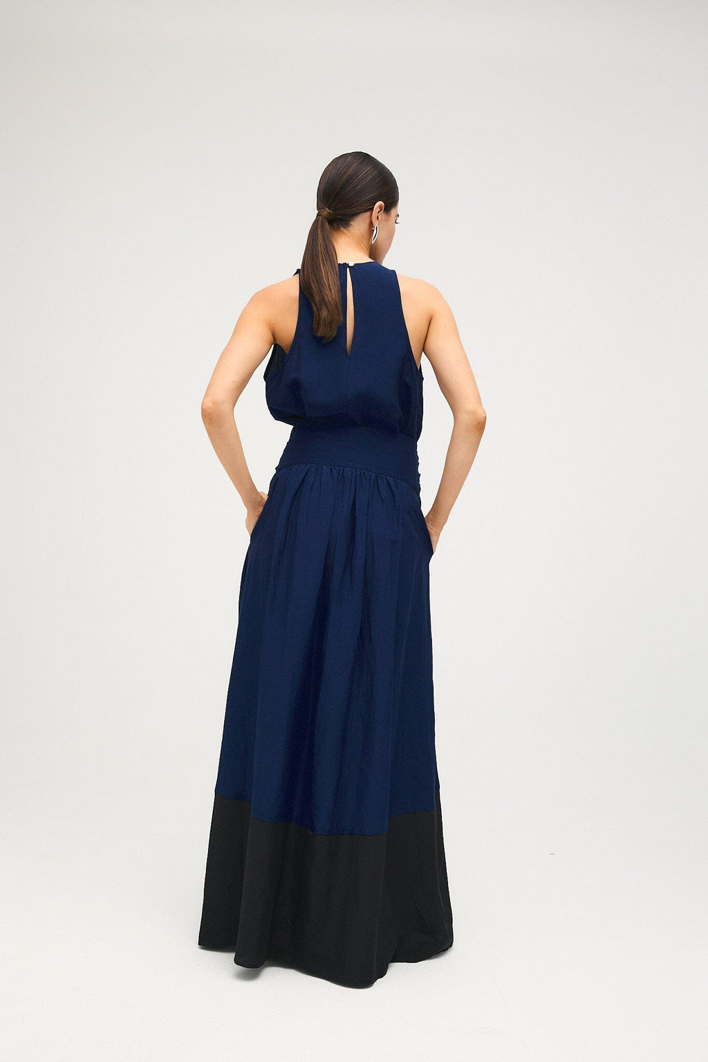 PREORDER Falda Leandra Bicolor Marino