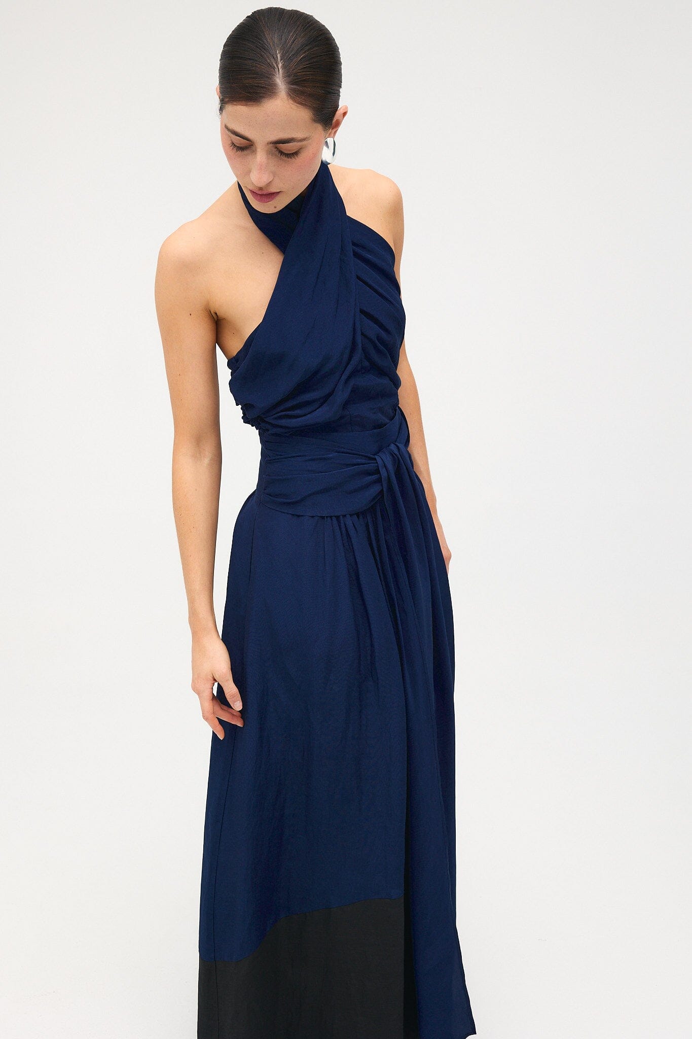 PREORDER Falda Leandra Bicolor Marino